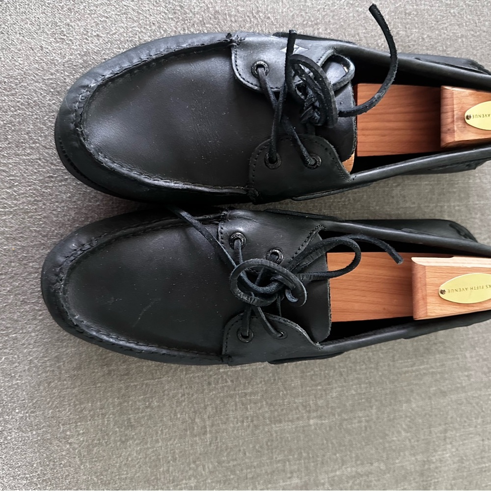 Sherry Men's Black Leather Shoes